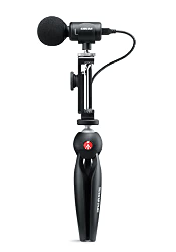 Shure MV88+ Video Kit - Digital Stereo Condenser Microphone for Apple and Android