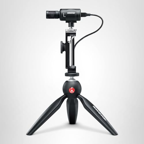 Shure MV88+ Video Kit - Digital Stereo Condenser Microphone for Apple and Android