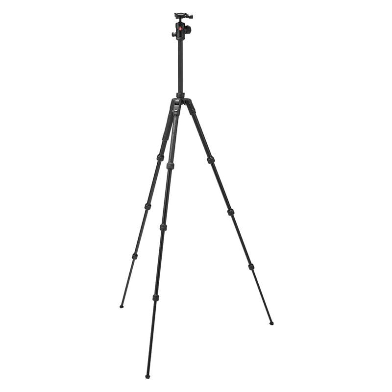 Manfrotto Befree Advanced Camera Tripod with Lever Closure, Portable and Compact Travel Tripod Kit with Ball Head, Aluminum Tripod for DSLR Reflex and Mirrorless Cameras, Camera Accessories