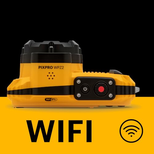 Kodak PIXPRO WPZ2 Waterproof Digital Camera, 16MP with 4X Optical Zoom, Shockproof, Dustproof, 1080p Video, Wi-Fi, Waterproof to 50ft, Blue
