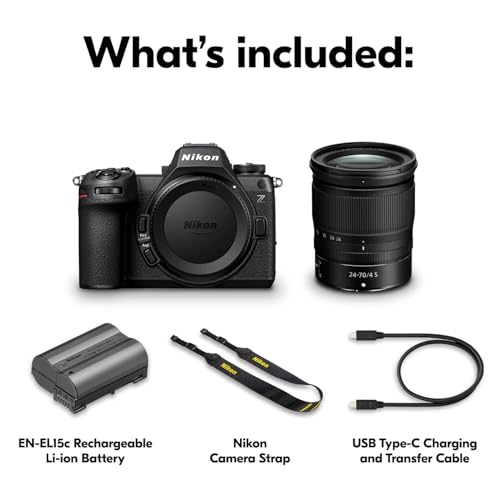 Nikon Z6 III with 24-70mm f/4 Lens | Full-Frame mirrorless Stills/Video Camera with 6K/60p Internal RAW Recording | Nikon USA Model