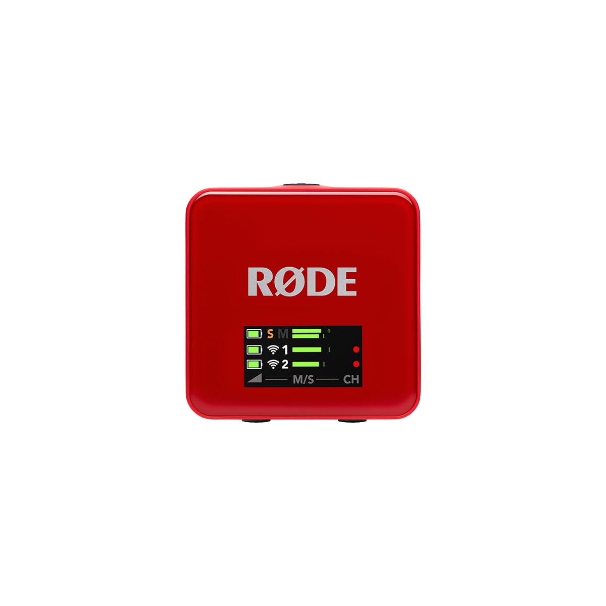 RØDE Wireless GO II Ultra-compact Dual-channel Wireless Microphone System with Built-in Microphones, On-board Recording and 200m Range for Filmmaking, Interviews and Content Creation