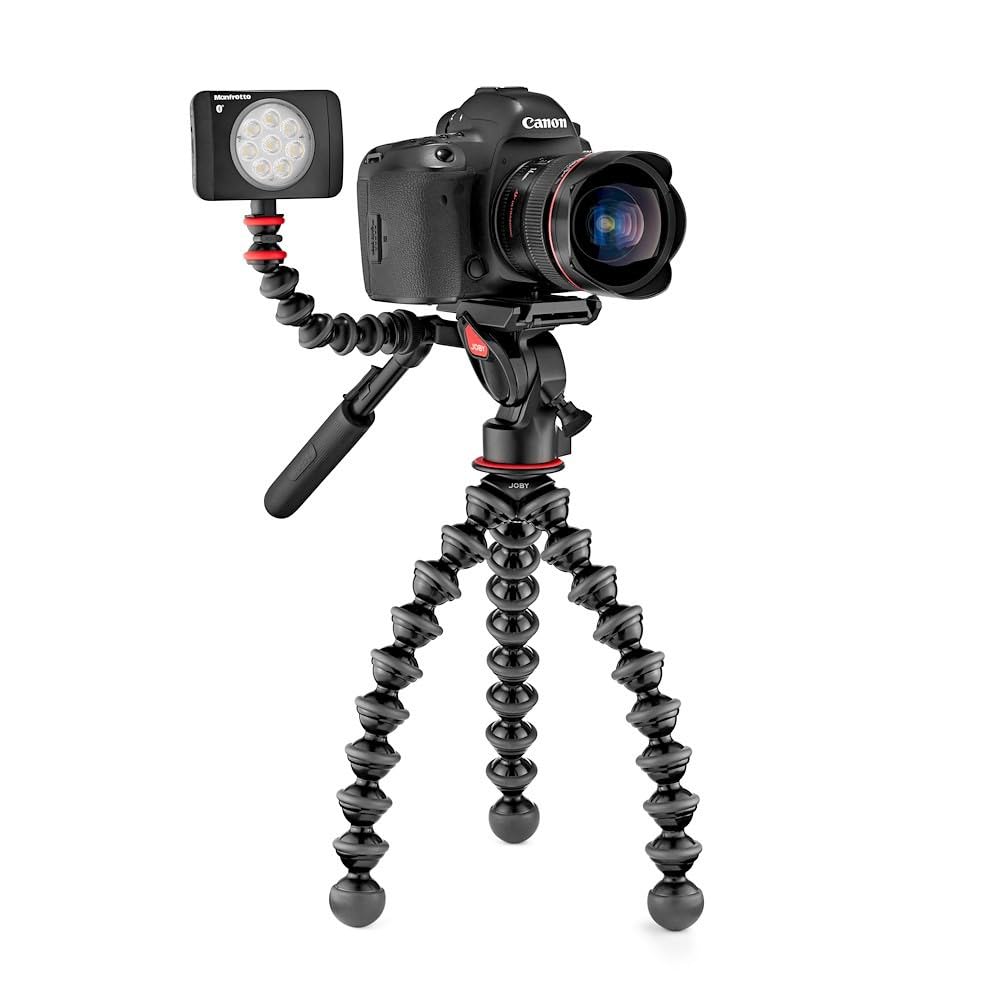 JOBY GorillaPod 5K Stand. Premium Flexible Tripod 5K Stand for Pro-Grade DSLR Cameras or devices up to 5K (11lbs). Black/Charcoal.