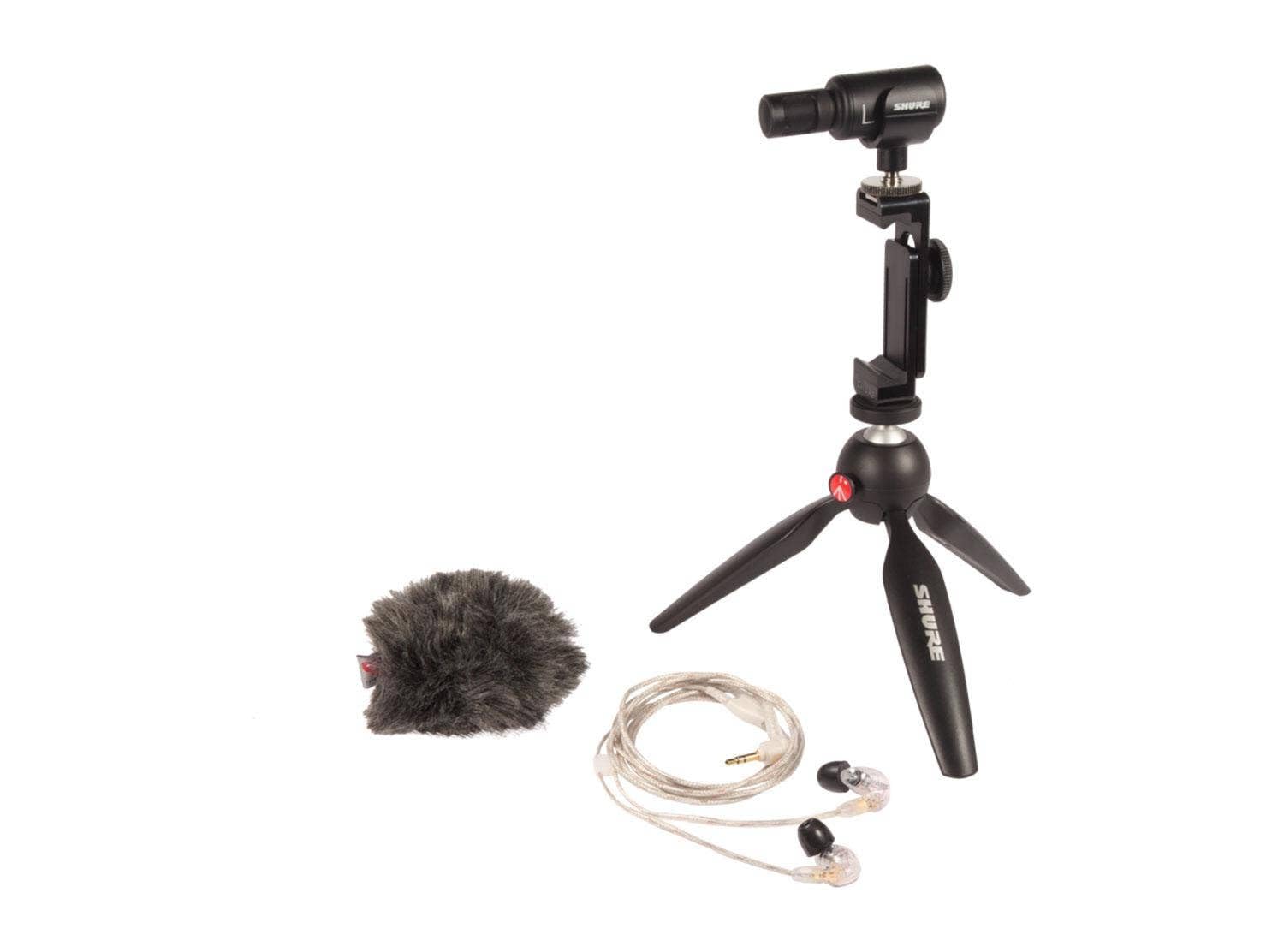Shure MV88+ Video Kit - Digital Stereo Condenser Microphone for Apple and Android