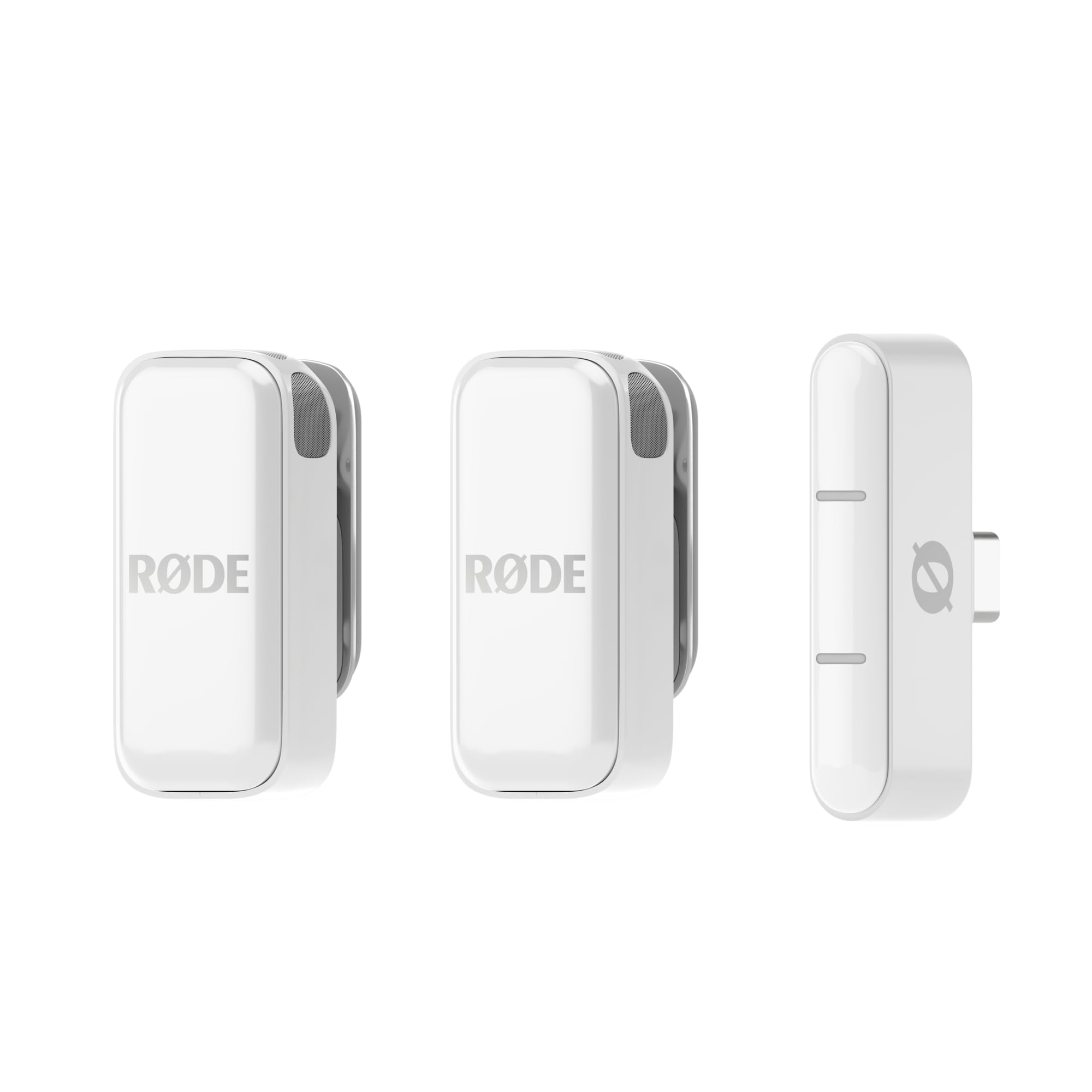 RØDE Wireless Micro - Compact Wireless Microphone Camera Kit, Two Mics with Camera Receiver, Smartphone Receiver, and Charge Case for Content Creation - USB-C, Black