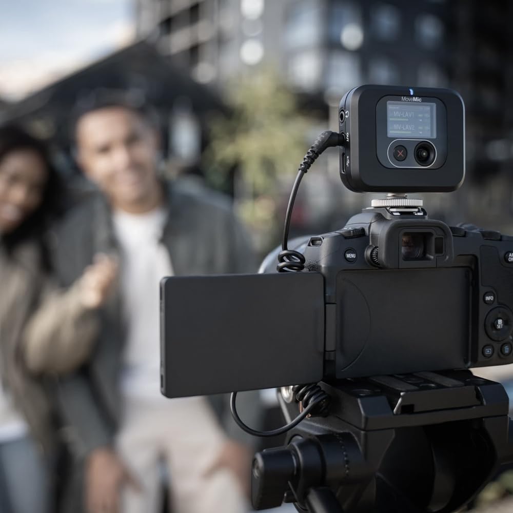 Shure MoveMic Two Kit, Pro Wireless Lavalier Microphones with Camera Receiver for DSLR