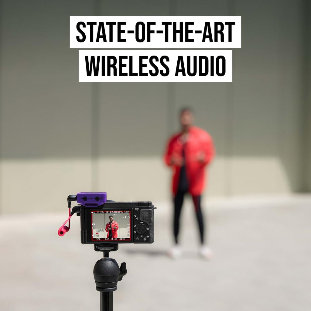 RØDE Wireless GO II Ultra-compact Dual-channel Wireless Microphone System with Built-in Microphones, On-board Recording and 200m Range for Filmmaking, Interviews and Content Creation