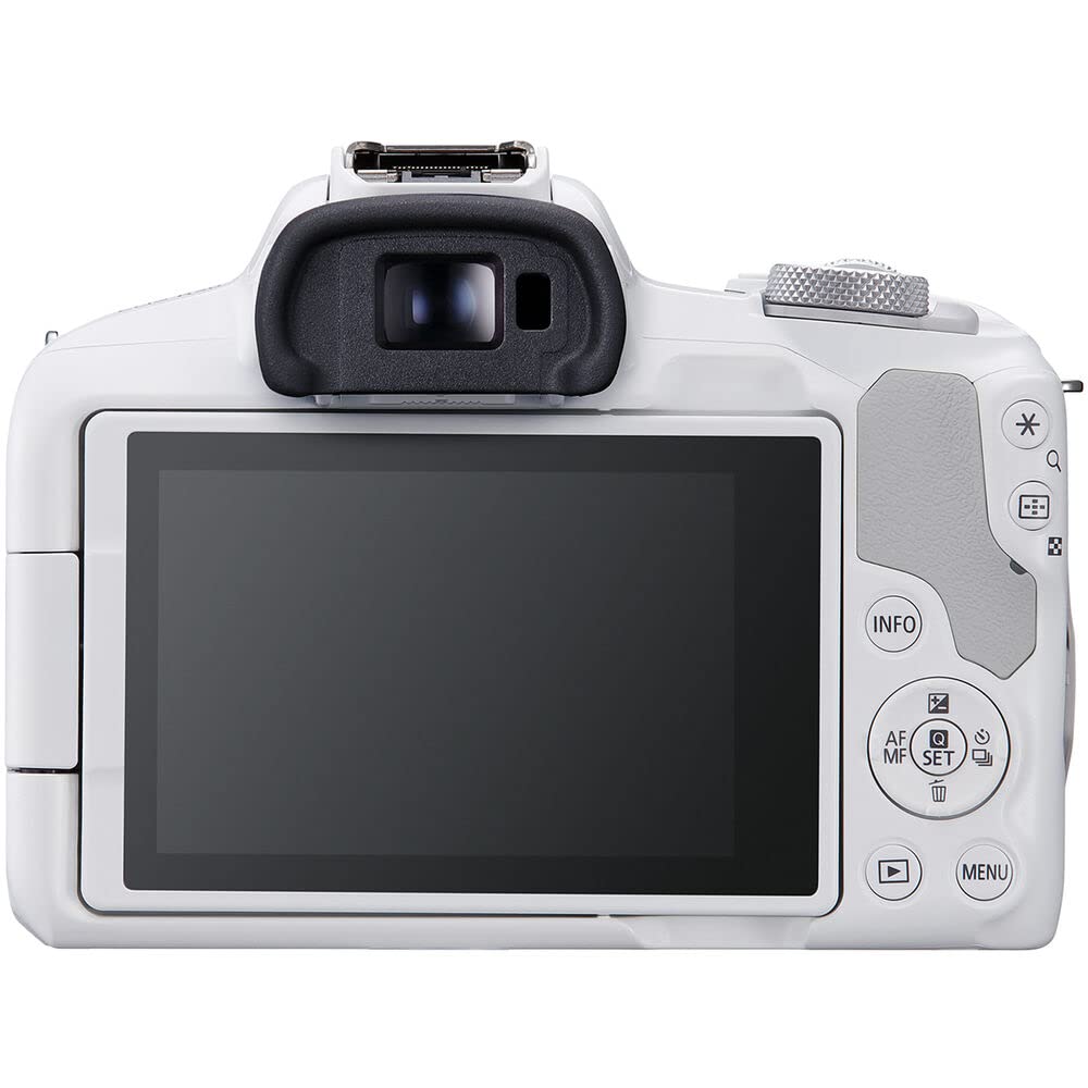 Canon EOS R50 Mirrorless Camera Kit – APS-C RF Camera with 18-45mm Lens, 4K Video, Dual Pixel AF II & Vari-Angle Touchscreen (5811C012) + Shoulder Bag + 64GB Memory Card