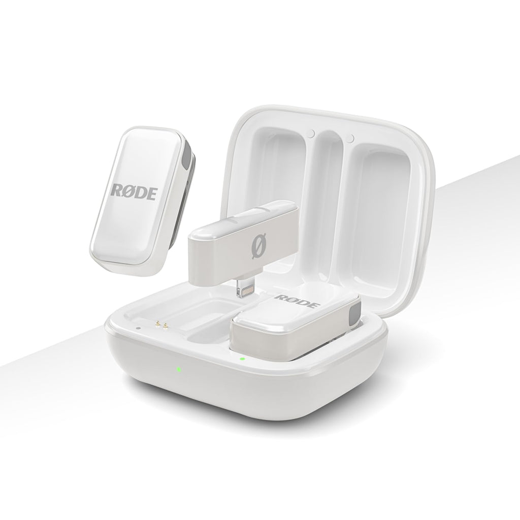 RØDE Wireless Micro - Compact Wireless Microphone Camera Kit, Two Mics with Camera Receiver, Smartphone Receiver, and Charge Case for Content Creation - USB-C, Black