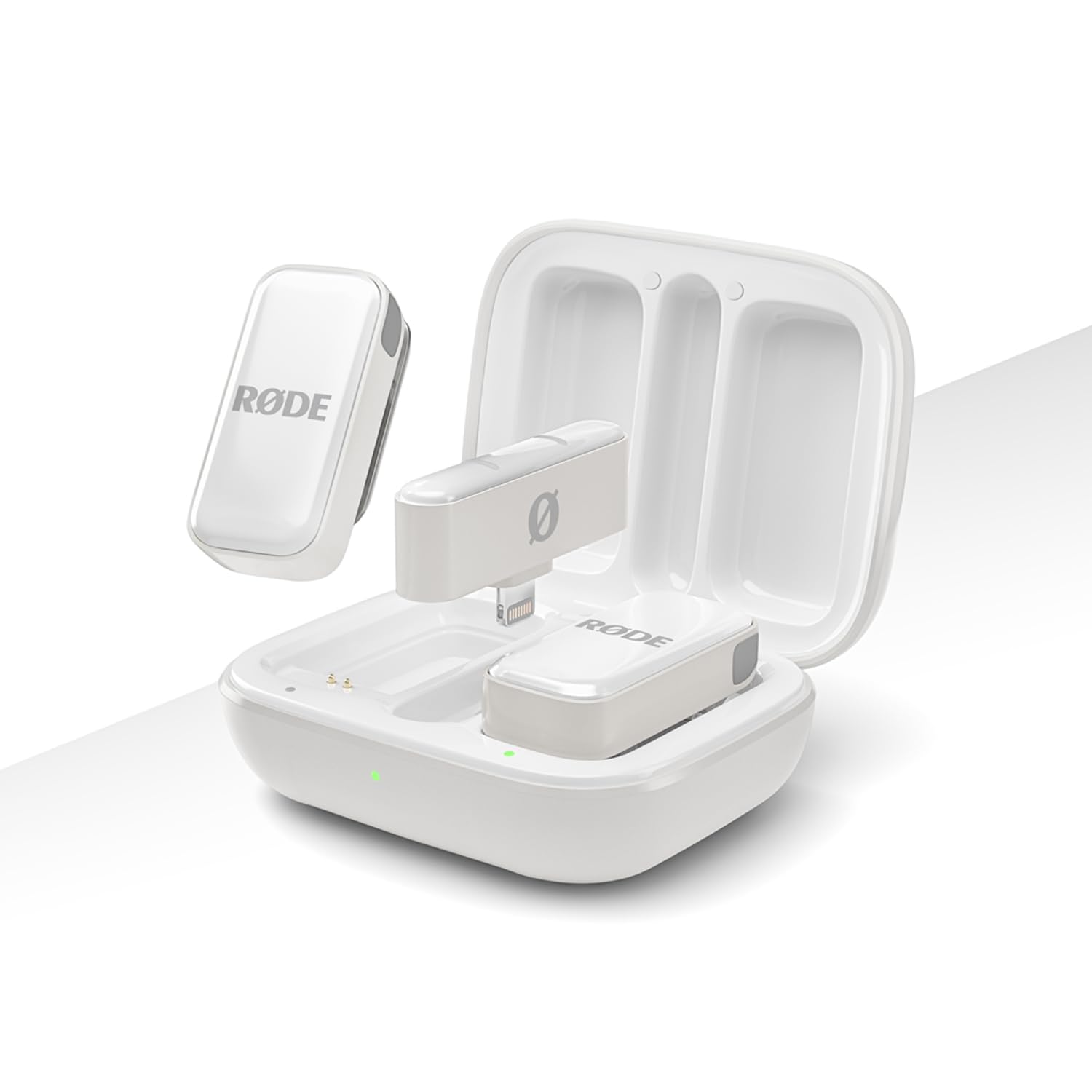 RØDE Wireless Micro - Compact Wireless Microphone Camera Kit, Two Mics with Camera Receiver, Smartphone Receiver, and Charge Case for Content Creation - USB-C, Black