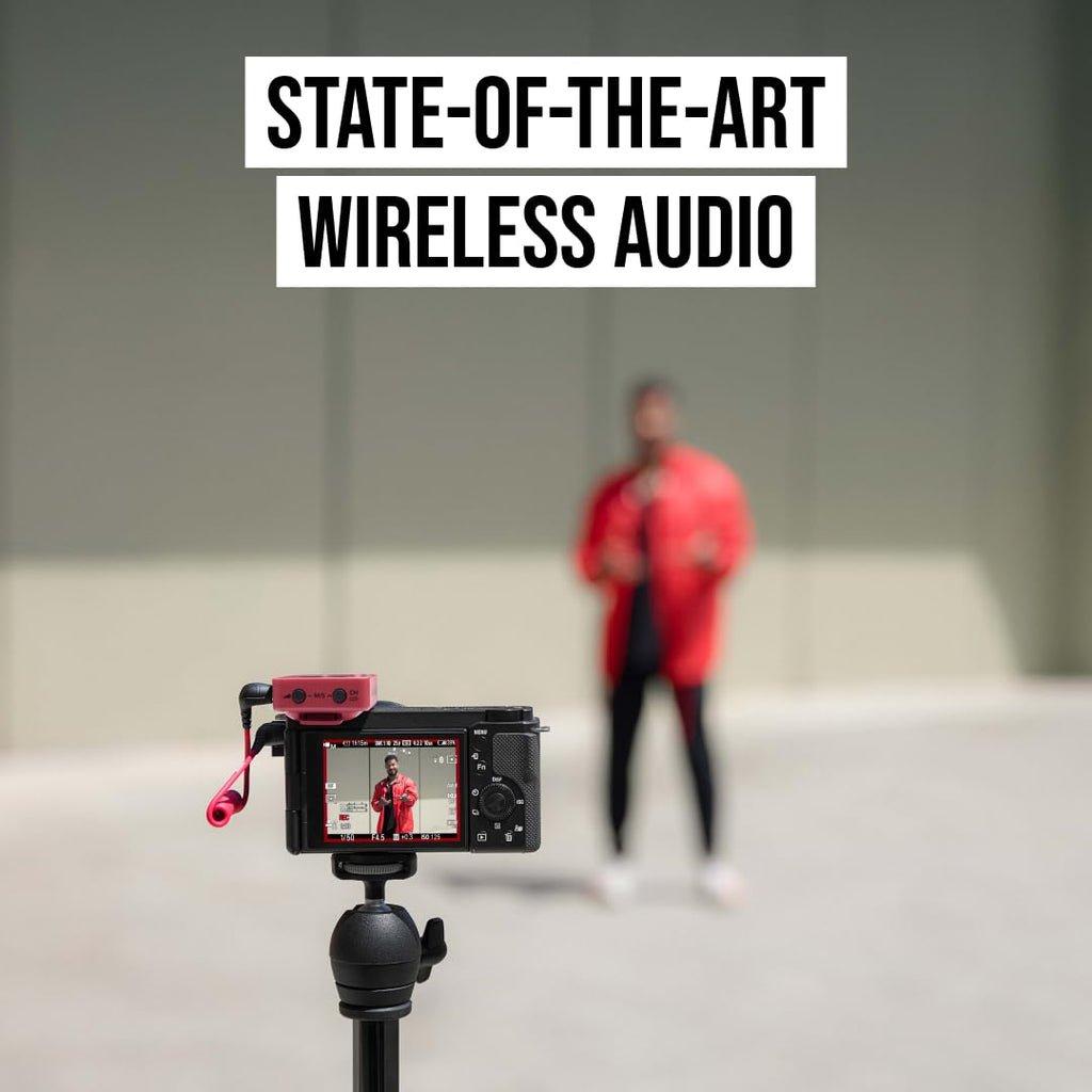 RØDE Wireless GO II Ultra-compact Dual-channel Wireless Microphone System with Built-in Microphones, On-board Recording and 200m Range for Filmmaking, Interviews and Content Creation