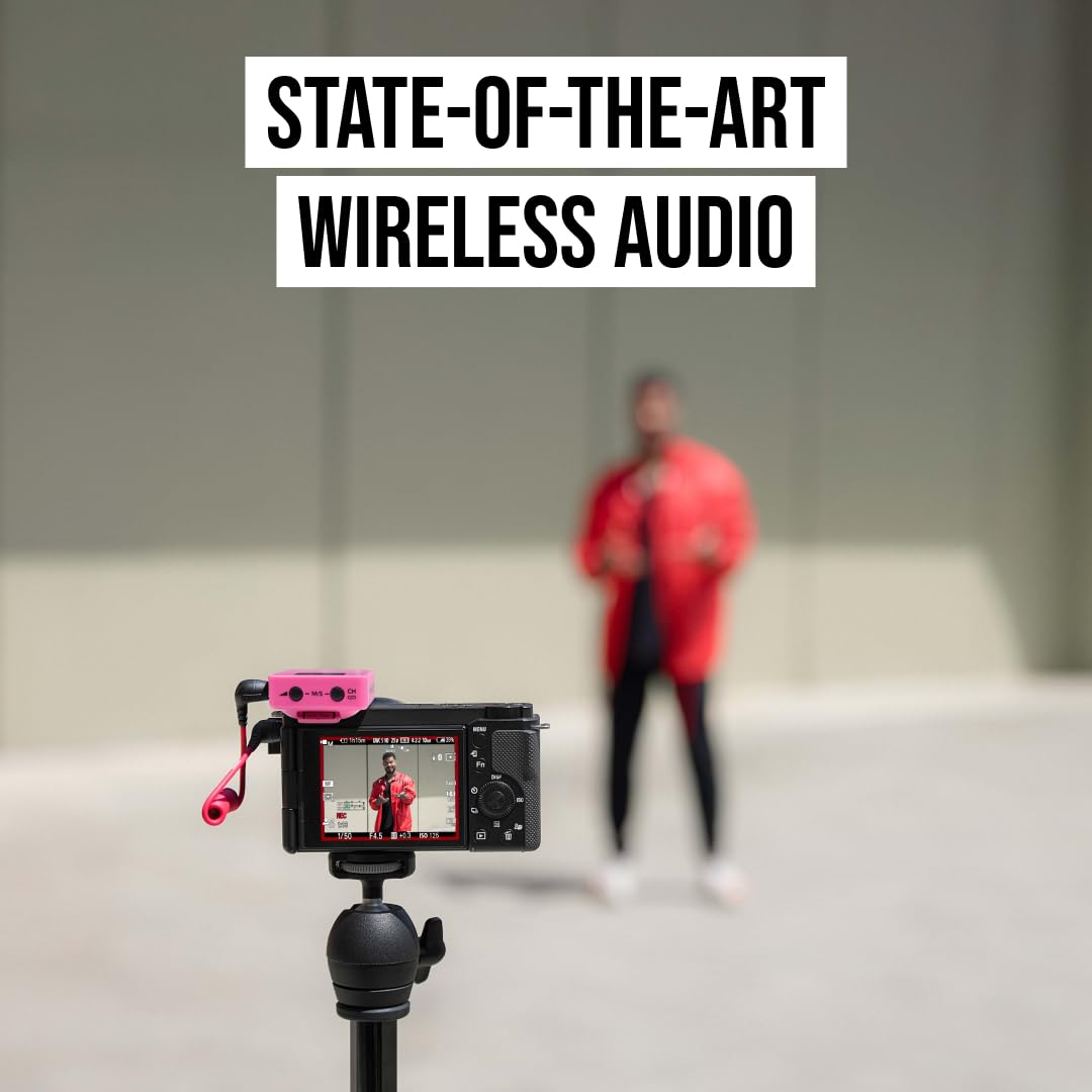 RØDE Wireless GO II Ultra-compact Dual-channel Wireless Microphone System with Built-in Microphones, On-board Recording and 200m Range for Filmmaking, Interviews and Content Creation