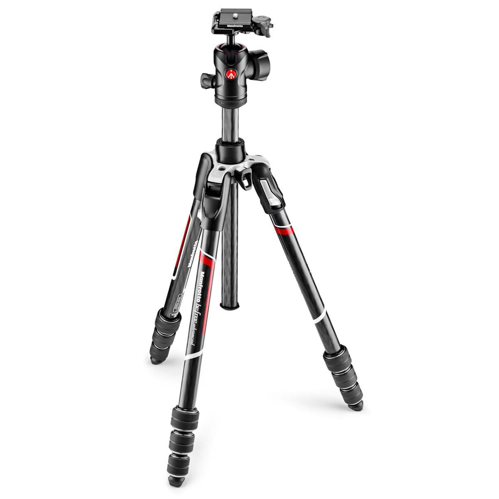 Manfrotto Befree Advanced Camera Tripod with Lever Closure, Portable and Compact Travel Tripod Kit with Ball Head, Aluminum Tripod for DSLR Reflex and Mirrorless Cameras, Camera Accessories