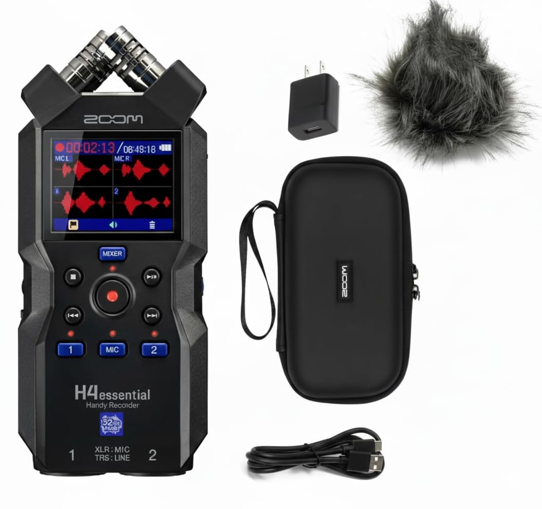 Zoom H4 Essential Handheld Recorder for Musicians, Podcasters & Filmmakers