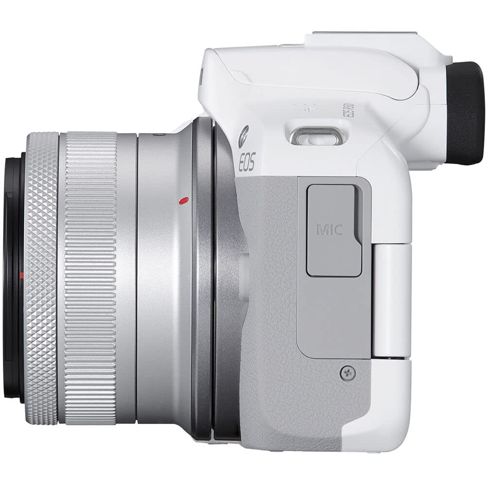 Canon EOS R50 Mirrorless Camera Kit – APS-C RF Camera with 18-45mm Lens, 4K Video, Dual Pixel AF II & Vari-Angle Touchscreen (5811C012) + Shoulder Bag + 64GB Memory Card