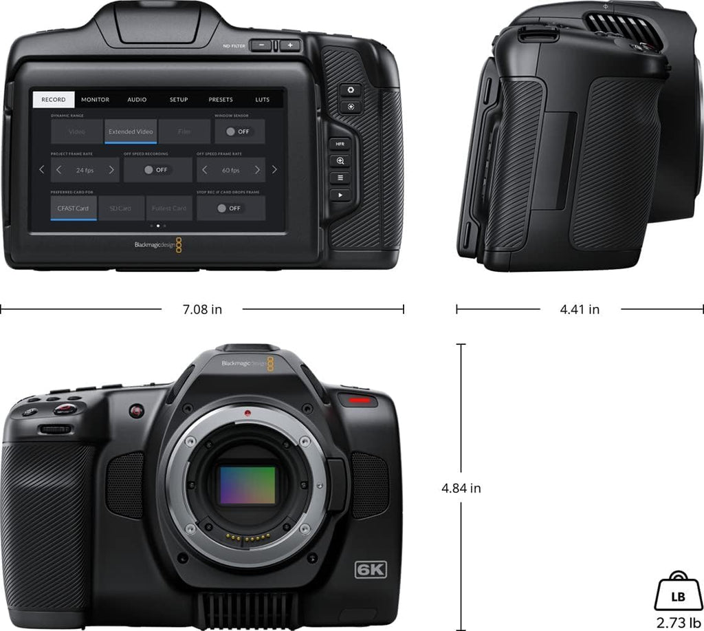 Blackmagic Design Pocket Cinema Camera 6K Pro (CINECAMPOCHDEF06P)