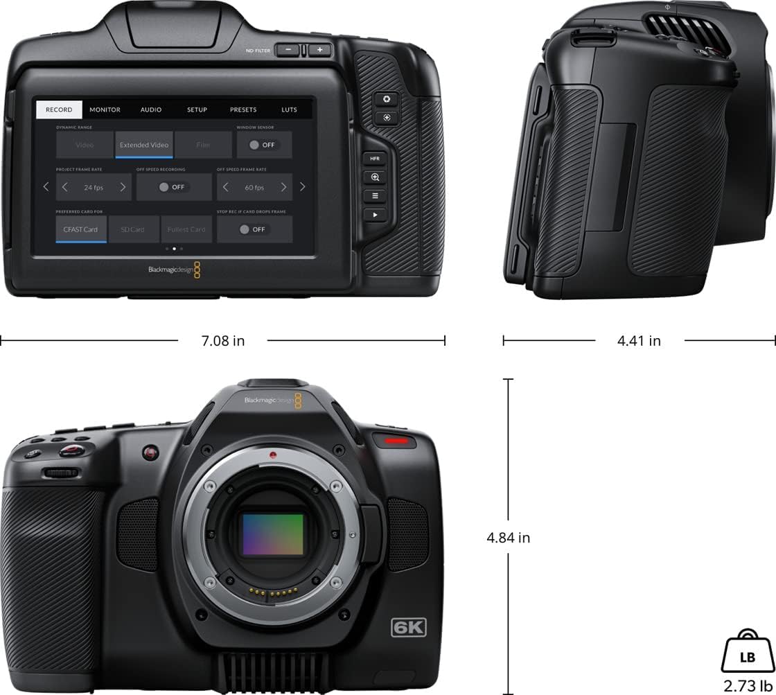 Blackmagic Design Pocket Cinema Camera 6K Pro (CINECAMPOCHDEF06P)