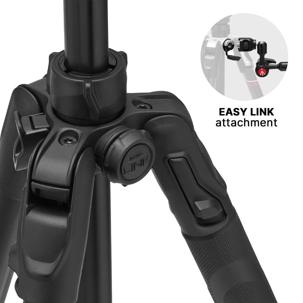 Manfrotto Befree Advanced Camera Tripod with Lever Closure, Portable and Compact Travel Tripod Kit with Ball Head, Aluminum Tripod for DSLR Reflex and Mirrorless Cameras, Camera Accessories