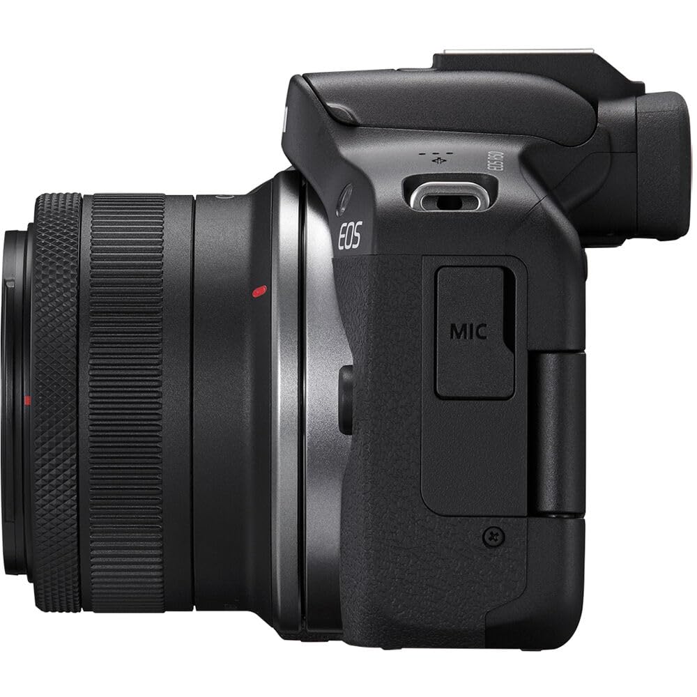 Canon EOS R50 Mirrorless Camera Kit – APS-C RF Camera with 18-45mm Lens, 4K Video, Dual Pixel AF II & Vari-Angle Touchscreen (5811C012) + Shoulder Bag + 64GB Memory Card