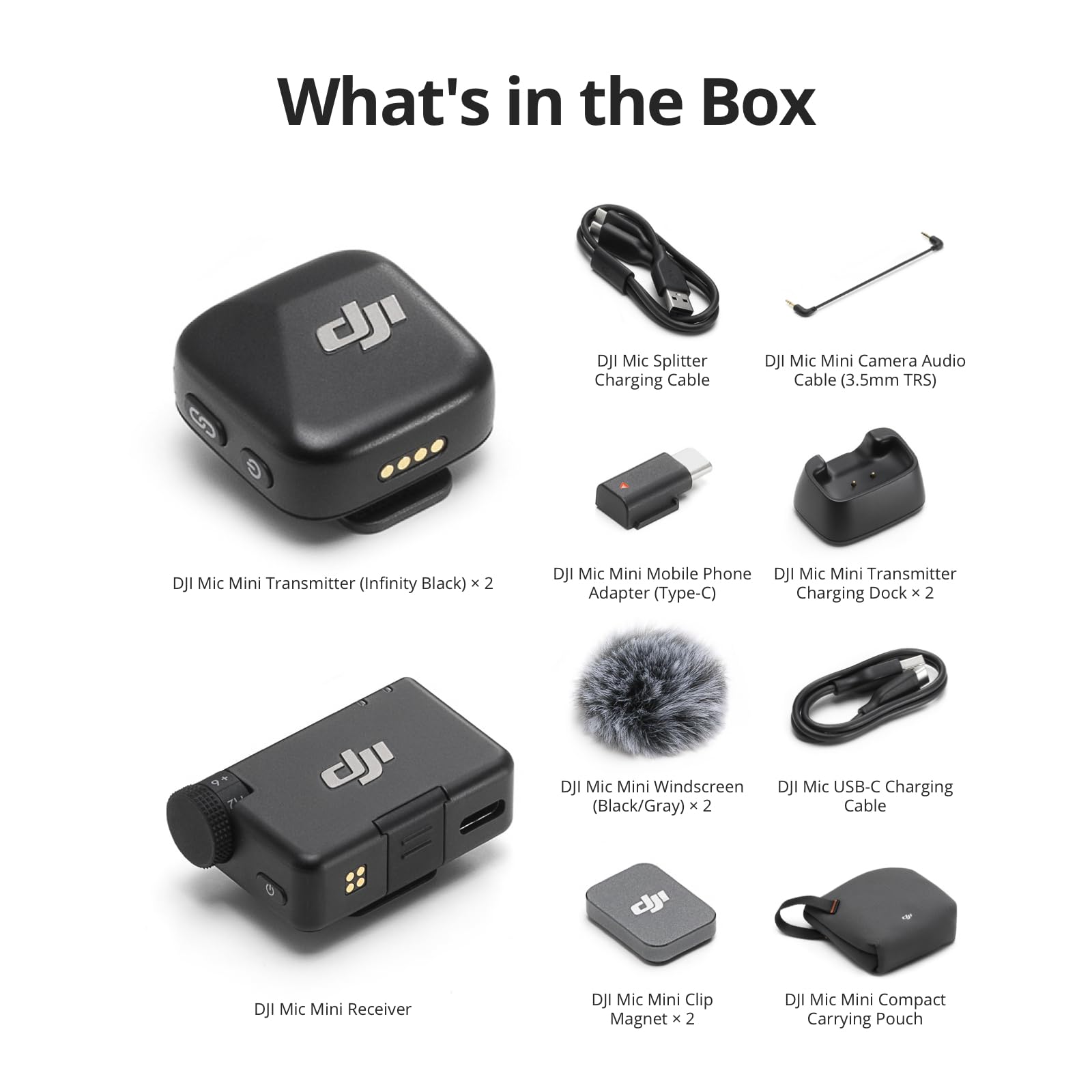 DJI Mic Mini (2 TX + 1 RX + Charging Case)