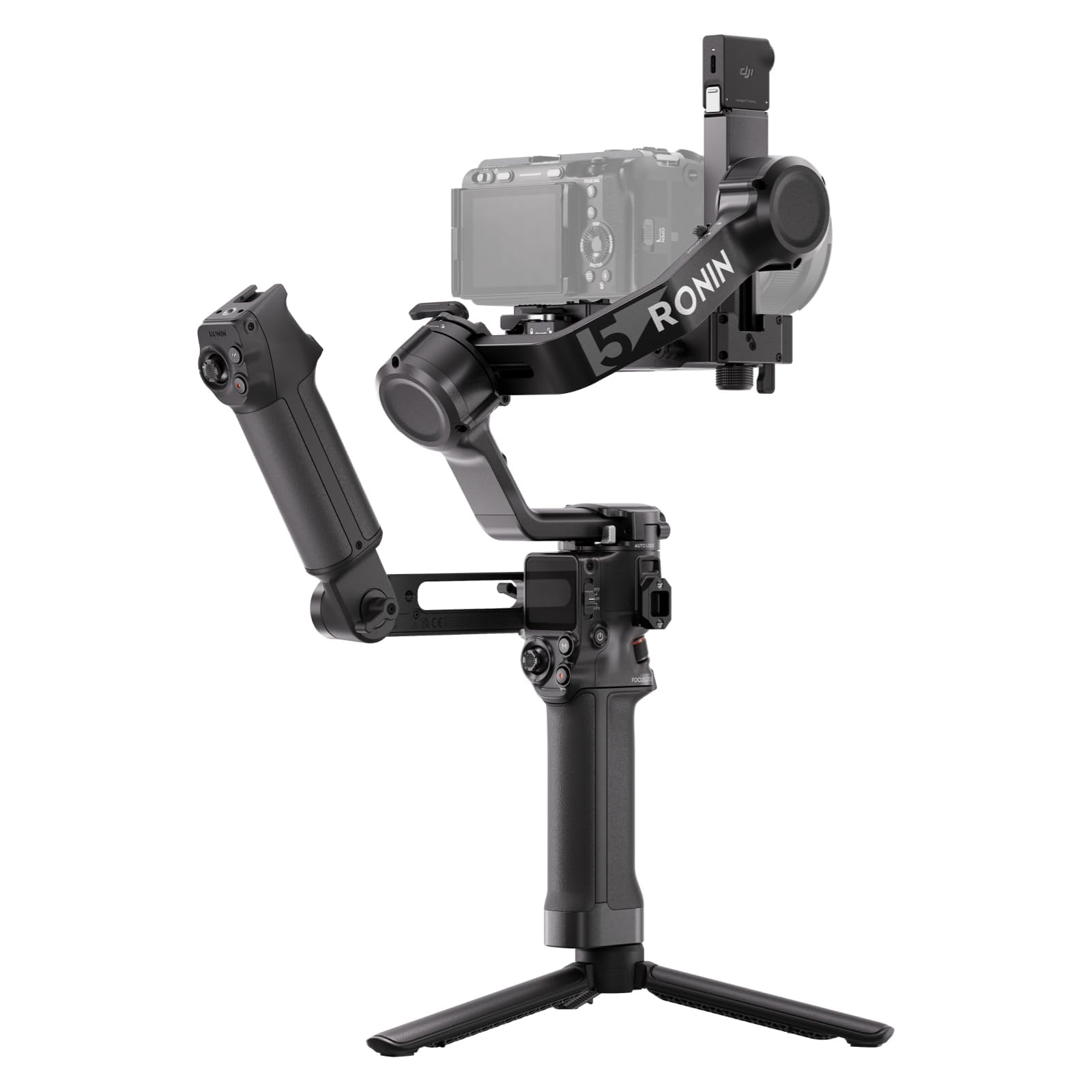 DJI RS 4, 3-Axis Gimbal Stabilizer for DSLR and Mirrorless Cameras Canon/Sony/Panasonic/Nikon/Fujifilm, 2nd-Gen Native Vertical Shooting, 2-Mode Switch Joystick, Teflon Axis Arms, Camera Gimbal