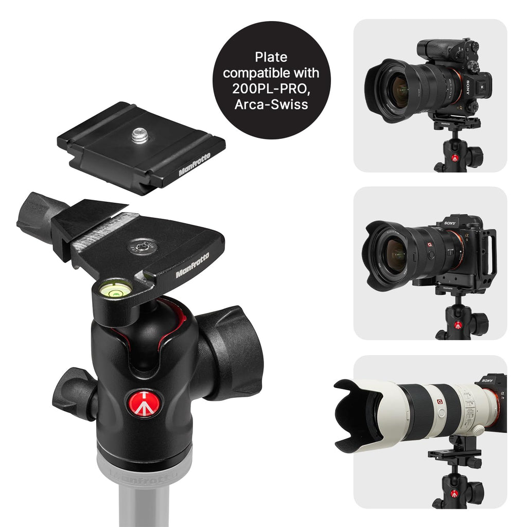Manfrotto Befree Advanced Camera Tripod with Lever Closure, Portable and Compact Travel Tripod Kit with Ball Head, Aluminum Tripod for DSLR Reflex and Mirrorless Cameras, Camera Accessories