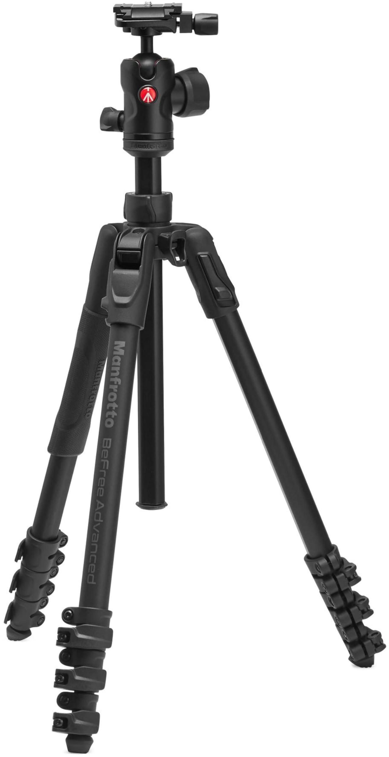 Manfrotto Befree Advanced Camera Tripod with Lever Closure, Portable and Compact Travel Tripod Kit with Ball Head, Aluminum Tripod for DSLR Reflex and Mirrorless Cameras, Camera Accessories