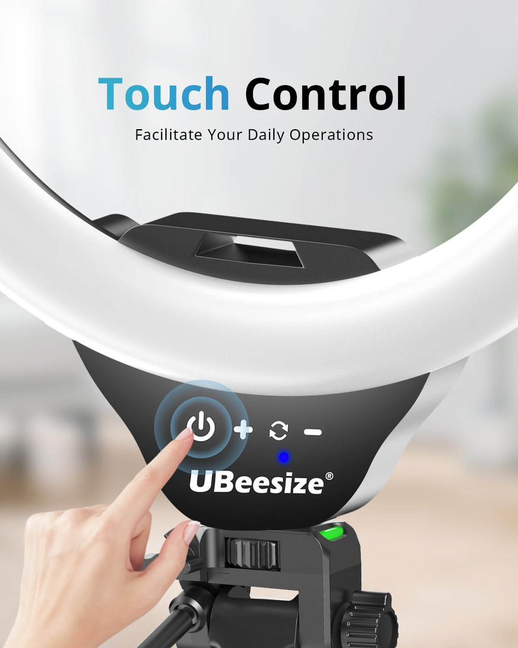 UBeesize 12'' LED Ring Light with 62'' Tripod Stand