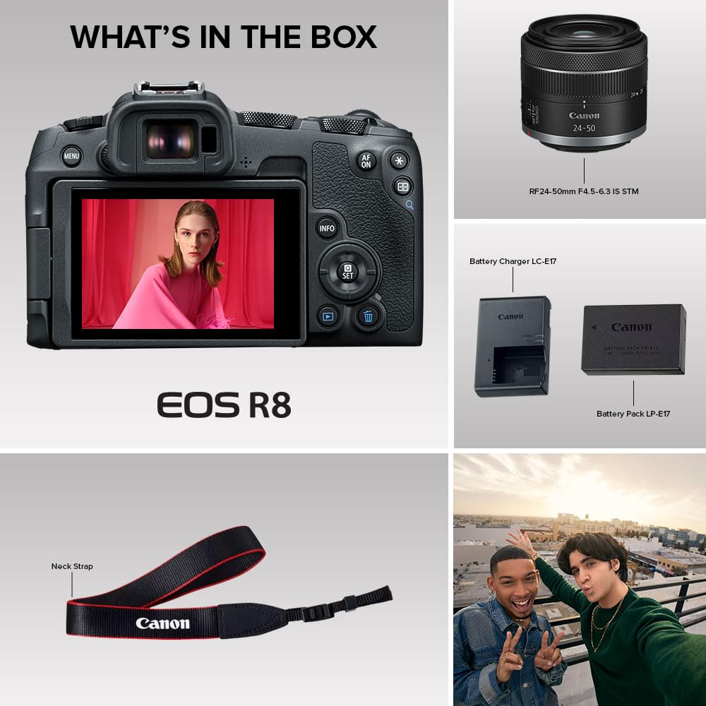 Canon EOS R8 Mirrorless Camera Body