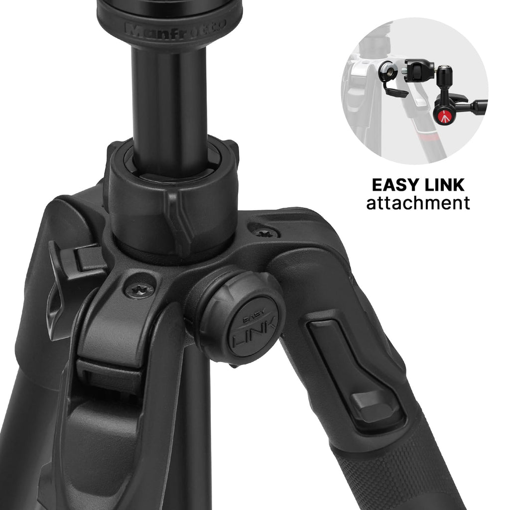 Manfrotto Befree Advanced Camera Tripod with Lever Closure, Portable and Compact Travel Tripod Kit with Ball Head, Aluminum Tripod for DSLR Reflex and Mirrorless Cameras, Camera Accessories