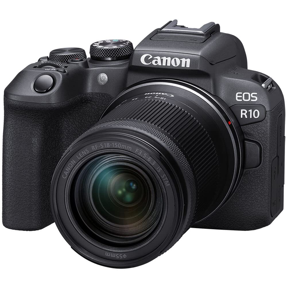 Canon EOS R10 Mirrorless Camera Kit with RF-S 18-45mm Lens | 24.2MP APS-C, 4K Video, Dual Pixel AF, 15fps Burst, Perfect for Beginner Photographers & Vloggers (5331C009) + 64GB Card + Shoulder Bag