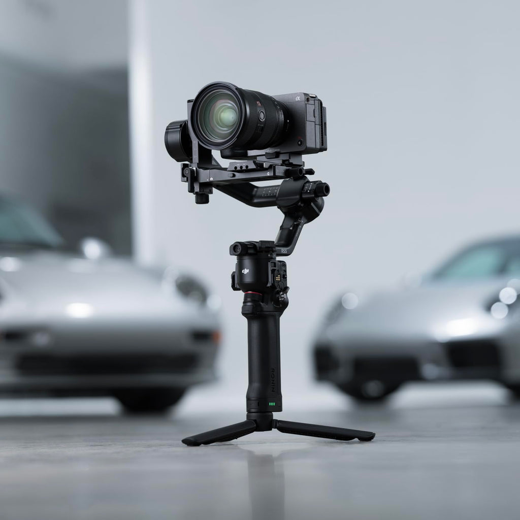 DJI RS 4, 3-Axis Gimbal Stabilizer for DSLR and Mirrorless Cameras Canon/Sony/Panasonic/Nikon/Fujifilm, 2nd-Gen Native Vertical Shooting, 2-Mode Switch Joystick, Teflon Axis Arms, Camera Gimbal
