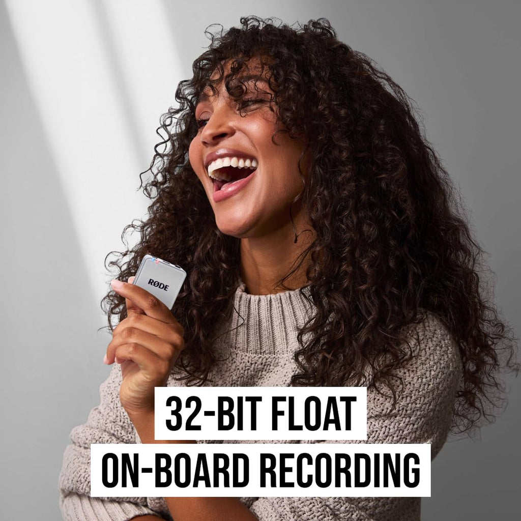 RØDE Wireless GO II Ultra-compact Dual-channel Wireless Microphone System with Built-in Microphones, On-board Recording and 200m Range for Filmmaking, Interviews and Content Creation