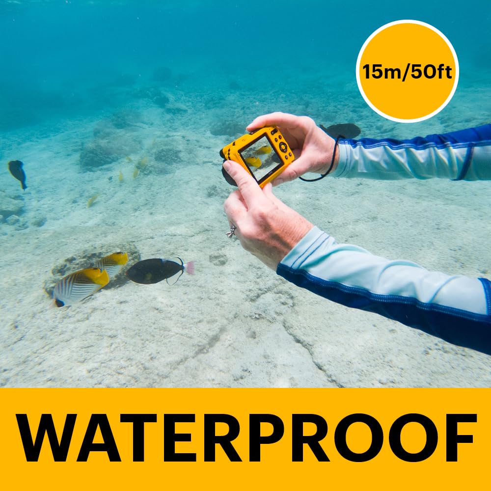 Kodak PIXPRO WPZ2 Waterproof Digital Camera, 16MP with 4X Optical Zoom, Shockproof, Dustproof, 1080p Video, Wi-Fi, Waterproof to 50ft, Blue