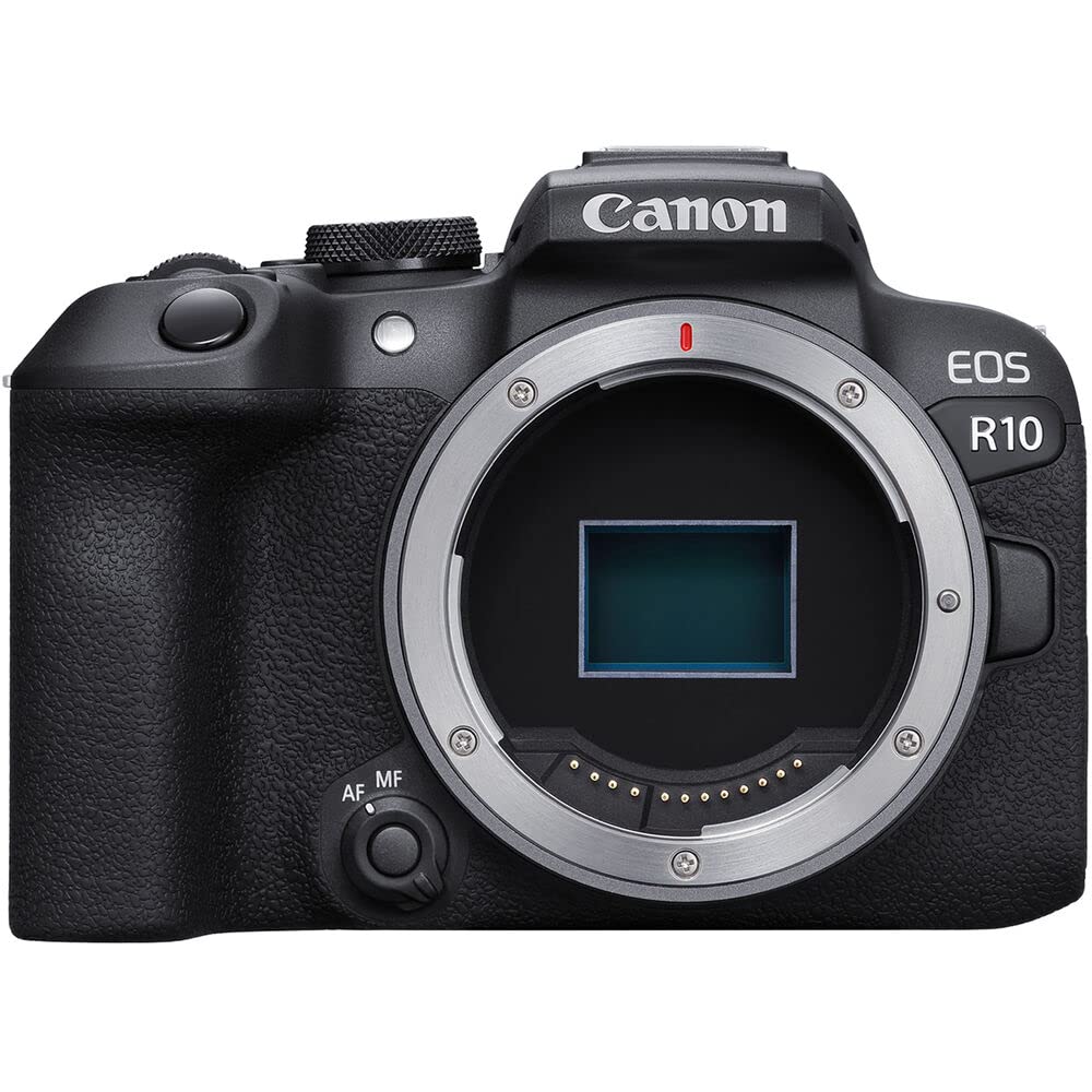Canon EOS R10 Mirrorless Camera Kit with RF-S 18-45mm Lens | 24.2MP APS-C, 4K Video, Dual Pixel AF, 15fps Burst, Perfect for Beginner Photographers & Vloggers (5331C009) + 64GB Card + Shoulder Bag