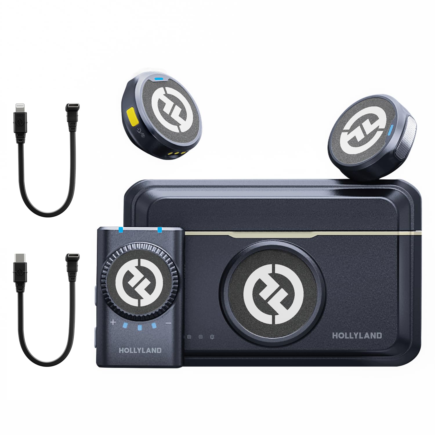 Hollyland Lark M2 Wireless Microphone for iPhone/Camera/Android/PC