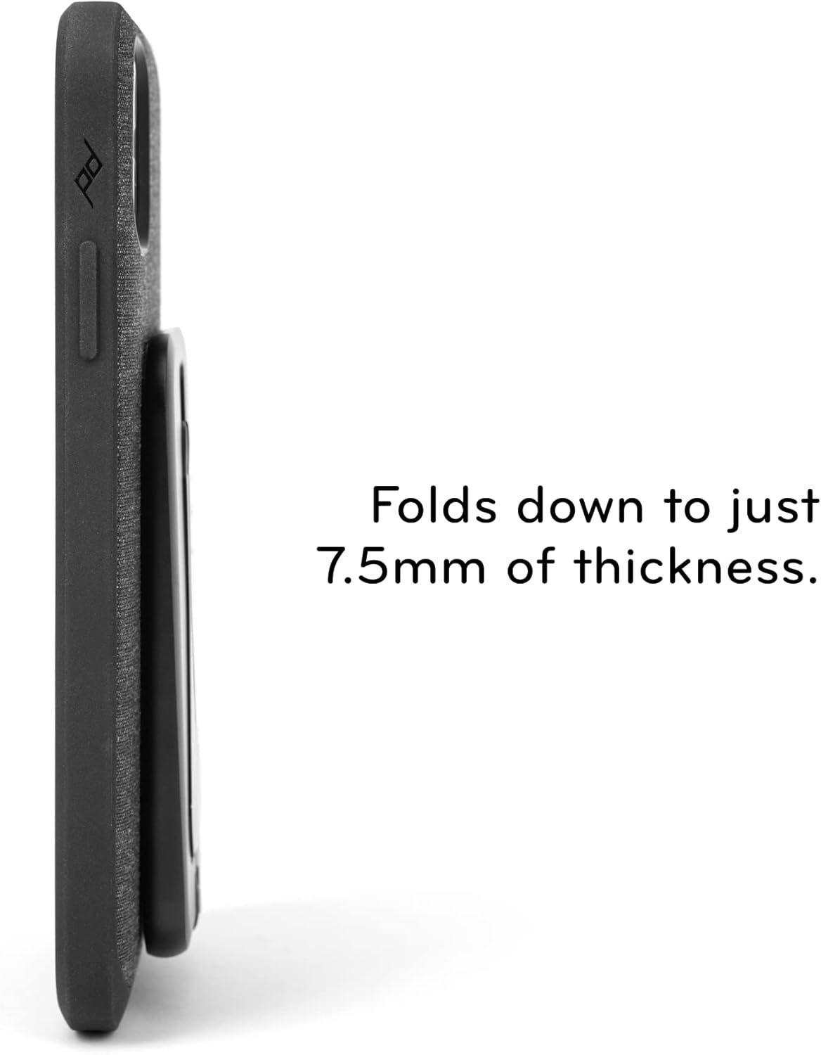 Peak Design Mobile Tripod, Black, Compact Design, Portable and Pocket Friendly, MagSafe Compatible, SlimLink Mounting, Use It as a 3-Legged Stand, Kickstand or Grip, Phone Tripod Stand