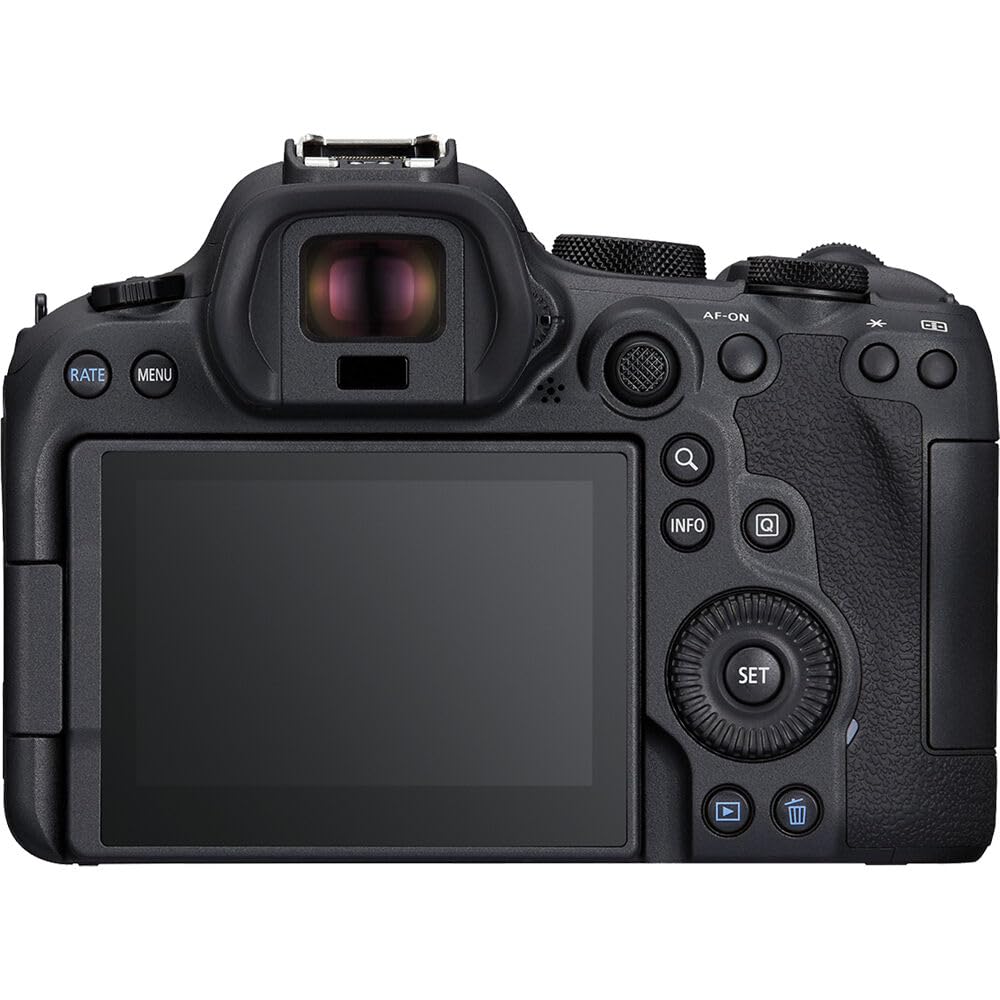 Canon EOS R6 Mark II Mirrorless Camera Body Only (5666C002) 24.2MP Full-Frame CMOS Sensor, 4K 60p Video, Dual Pixel CMOS AF II | Fast Continuous Shooting with Shoulder Bag and 64GB Memory Card