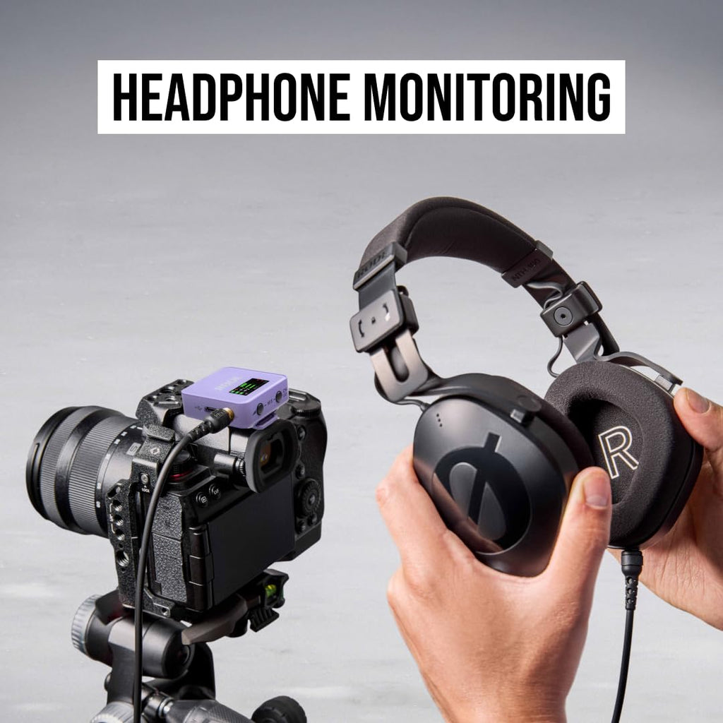 RØDE Wireless GO II Ultra-compact Dual-channel Wireless Microphone System with Built-in Microphones, On-board Recording and 200m Range for Filmmaking, Interviews and Content Creation