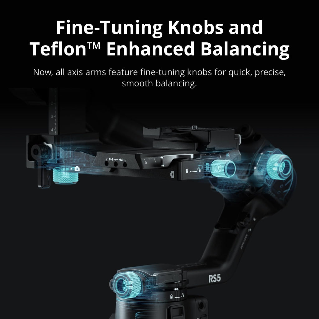 DJI RS 4, 3-Axis Gimbal Stabilizer for DSLR and Mirrorless Cameras Canon/Sony/Panasonic/Nikon/Fujifilm, 2nd-Gen Native Vertical Shooting, 2-Mode Switch Joystick, Teflon Axis Arms, Camera Gimbal