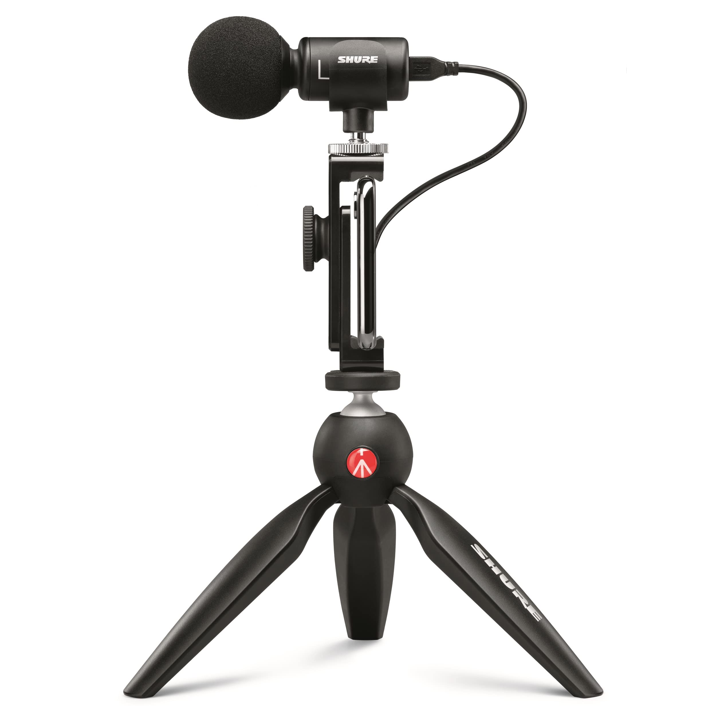 Shure MV88+ Video Kit - Digital Stereo Condenser Microphone for Apple and Android