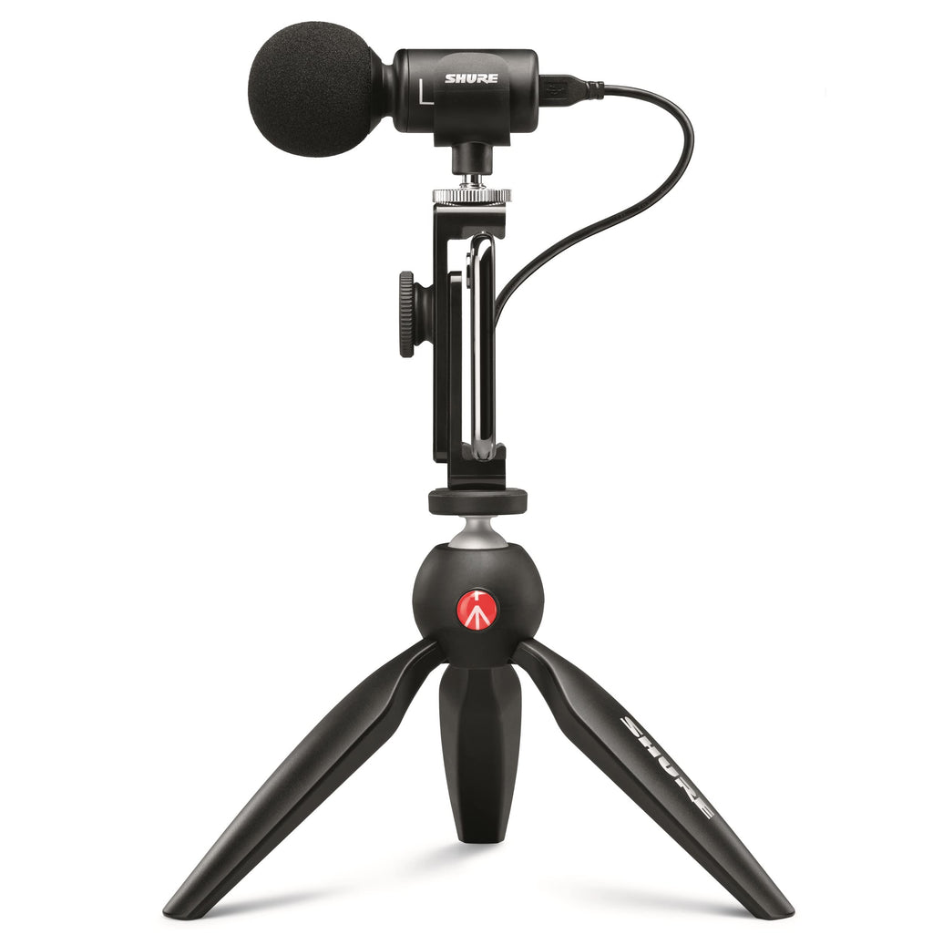 Shure MV88+ Video Kit - Digital Stereo Condenser Microphone for Apple and Android