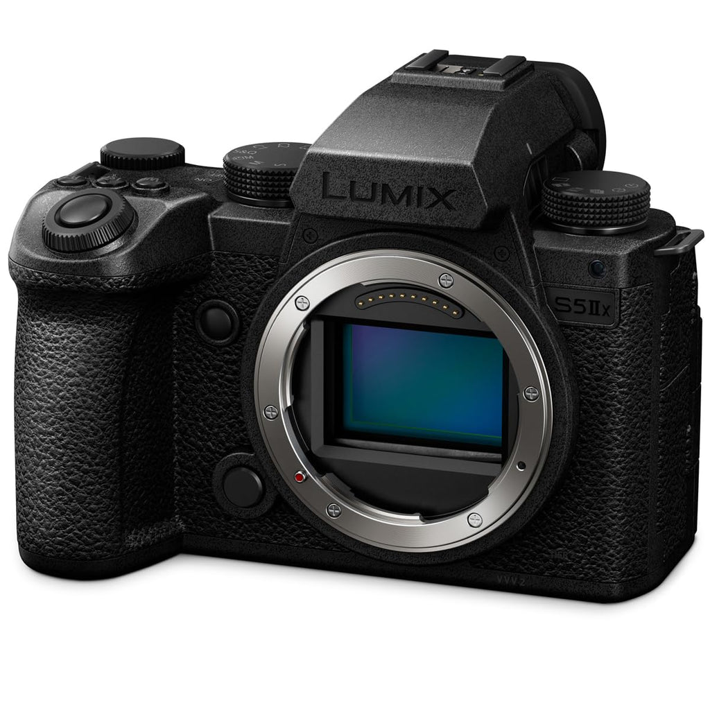 Panasonic LUMIX S5IIX Mirrorless Camera, 24.2MP Full Frame with Phase Hybrid AF, New Active I.S. Technology, 5.8K Pro-Res, RAW Over HDMI, IP Streaming - DC-S5M2XBODY