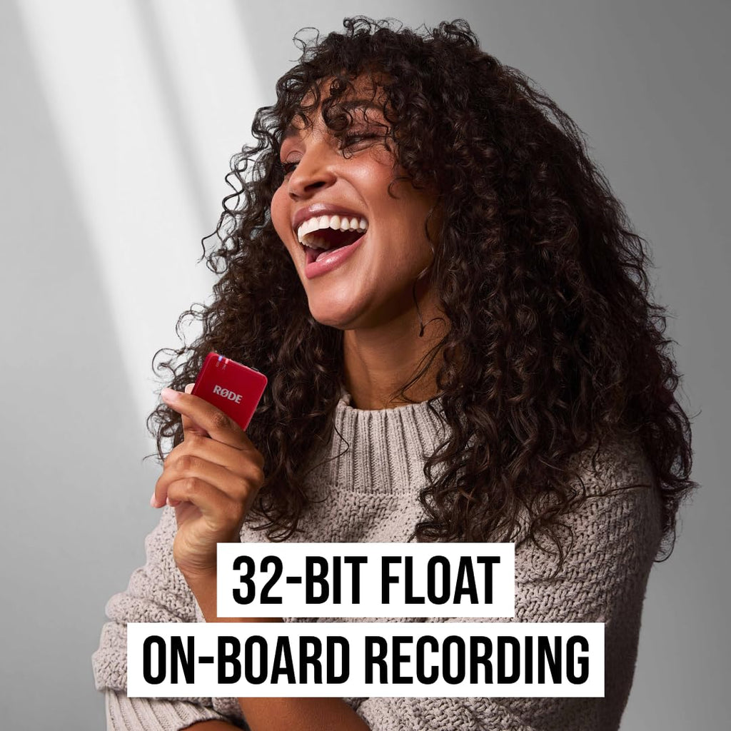 RØDE Wireless GO II Ultra-compact Dual-channel Wireless Microphone System with Built-in Microphones, On-board Recording and 200m Range for Filmmaking, Interviews and Content Creation