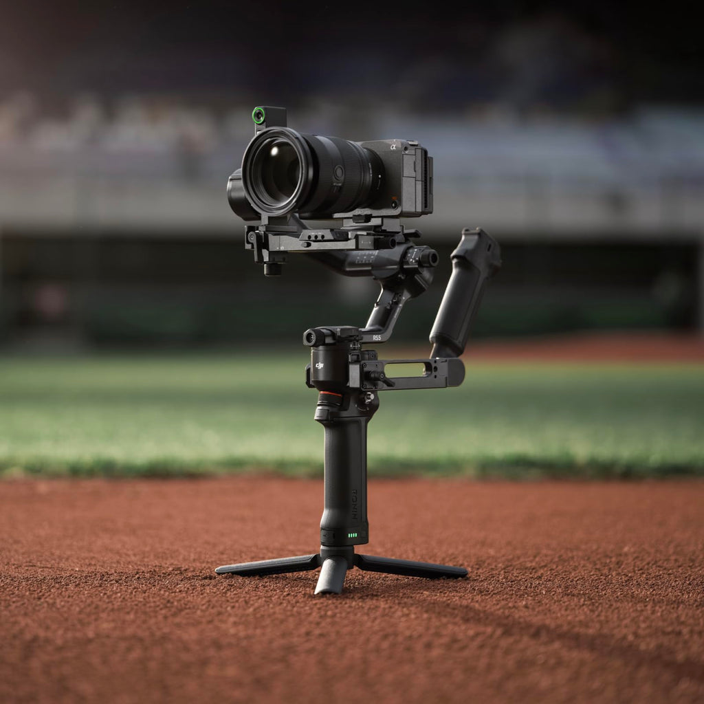 DJI RS 4, 3-Axis Gimbal Stabilizer for DSLR and Mirrorless Cameras Canon/Sony/Panasonic/Nikon/Fujifilm, 2nd-Gen Native Vertical Shooting, 2-Mode Switch Joystick, Teflon Axis Arms, Camera Gimbal