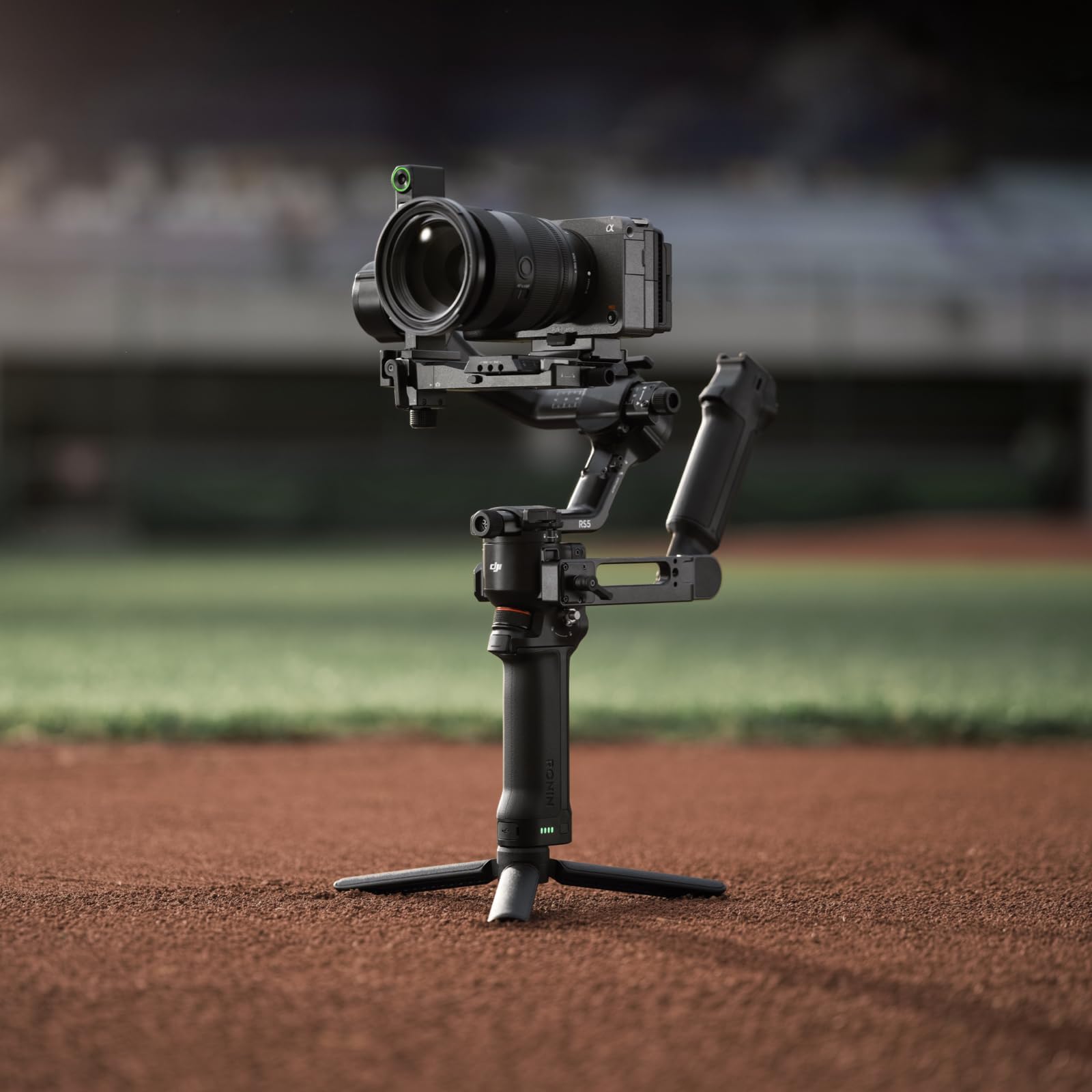 DJI RS 4, 3-Axis Gimbal Stabilizer for DSLR and Mirrorless Cameras Canon/Sony/Panasonic/Nikon/Fujifilm, 2nd-Gen Native Vertical Shooting, 2-Mode Switch Joystick, Teflon Axis Arms, Camera Gimbal
