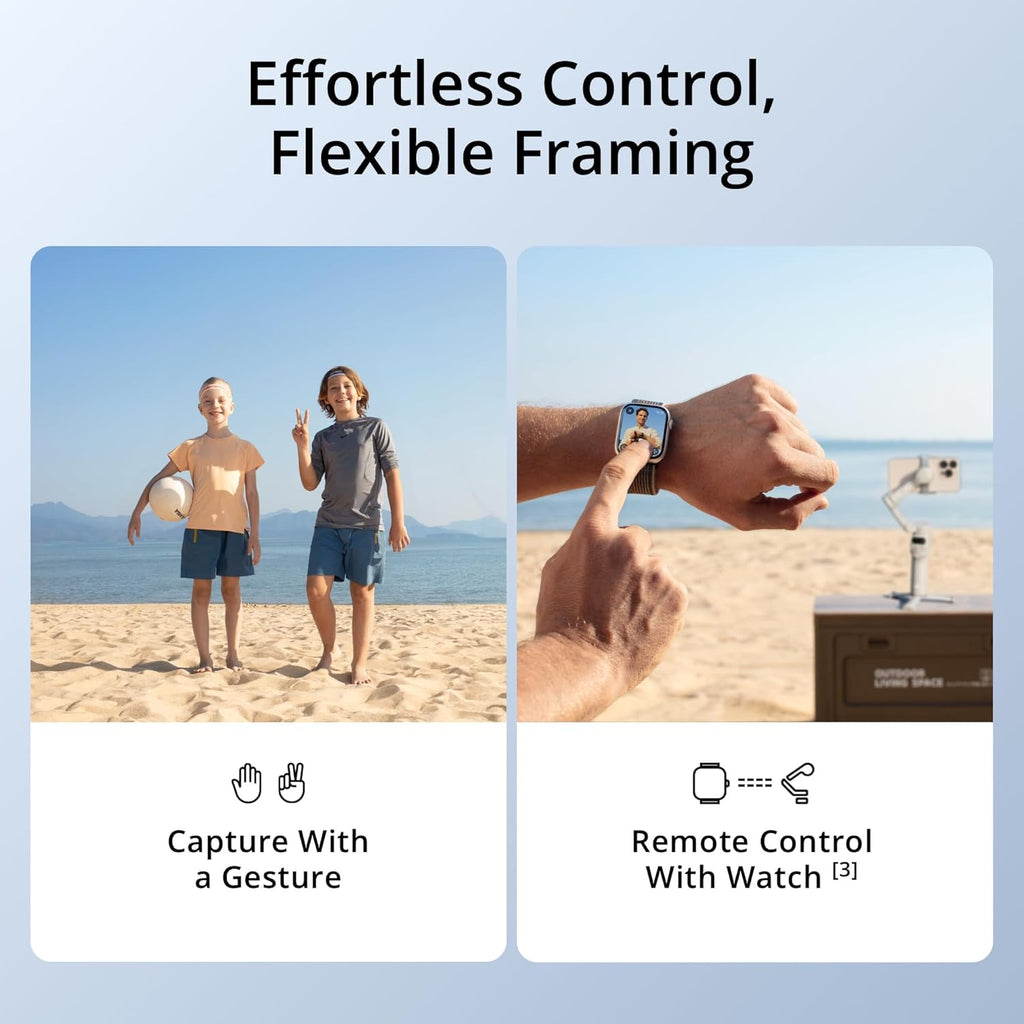 DJI Osmo Mobile 7 Gimbal Stabilizer for iPhone, Android, Built-in Tripod, Portable Stabilizer for iPhone, Selfie Stick, 3-Axis Phone Gimbal, ActiveTrack 7.0, One-Tap Edit, 10hrs Use, Phone Charging