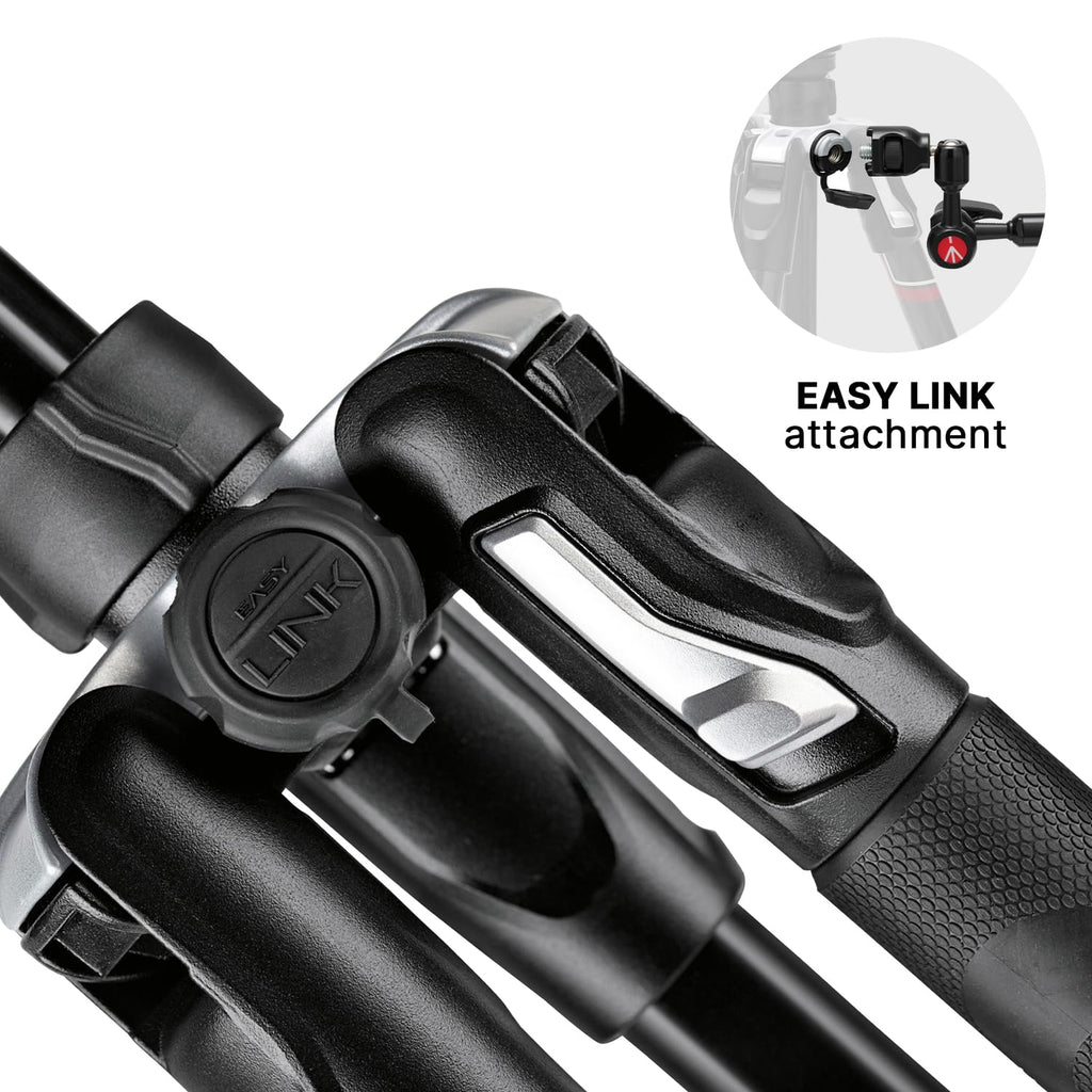 Manfrotto Befree Advanced Camera Tripod with Lever Closure, Portable and Compact Travel Tripod Kit with Ball Head, Aluminum Tripod for DSLR Reflex and Mirrorless Cameras, Camera Accessories