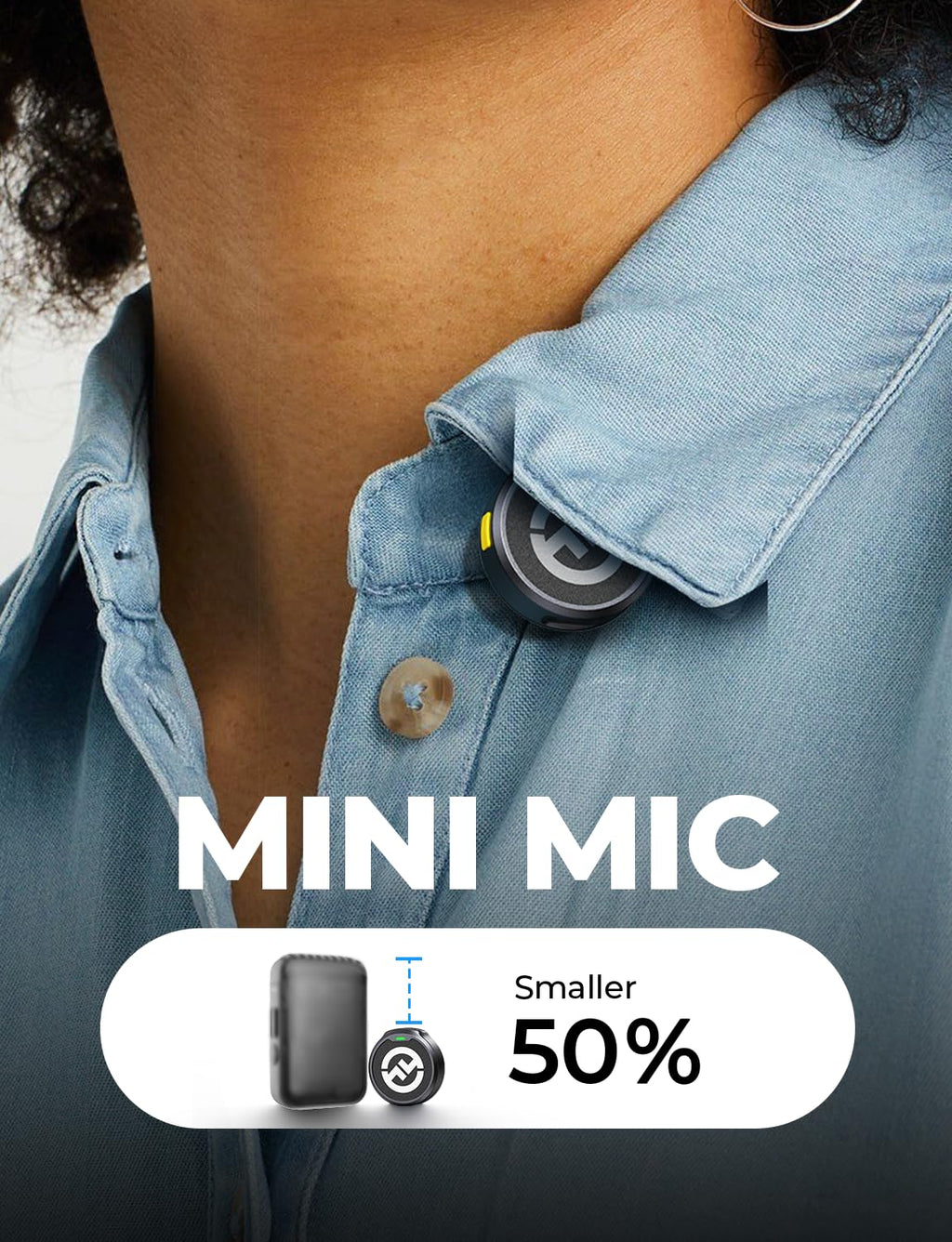 Hollyland Lark M2 Wireless Microphone for iPhone/Camera/Android/PC