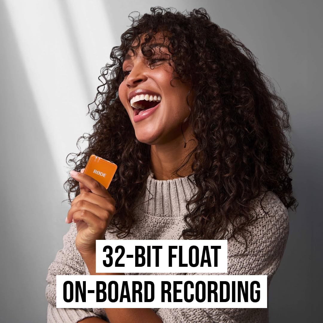 RØDE Wireless GO II Ultra-compact Dual-channel Wireless Microphone System with Built-in Microphones, On-board Recording and 200m Range for Filmmaking, Interviews and Content Creation